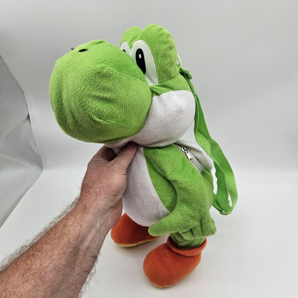 Nintendo Yoshi Plush Backpack 18" Stuffed Animal 2010 Official Super Mario Bros